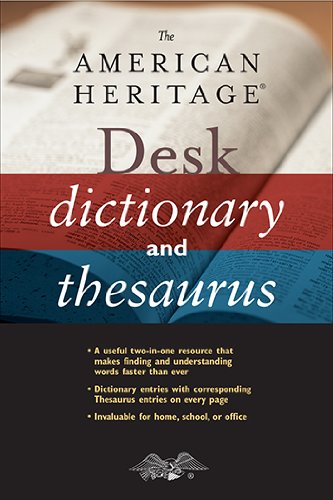9780618592616: The American Heritage Desk Dictionary And Thesaurus