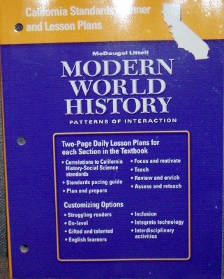 Beispielbild fr California Standards Planner And Lesson Plans: Mcdougal Littell Modern World History: Patterns Of In ; 9780618593033 ; 0618593039 zum Verkauf von APlus Textbooks