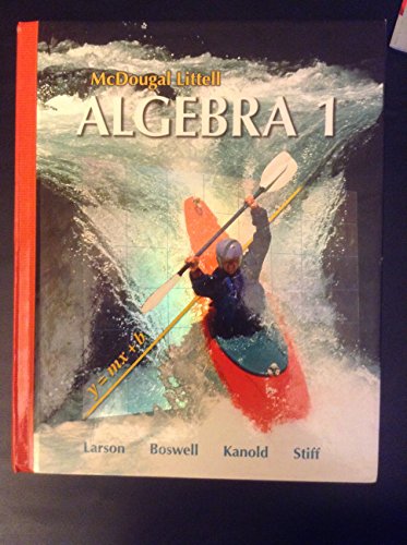 9780618594023: McDougal Littell Algebra 1 (McDougal Littell Mathematics)