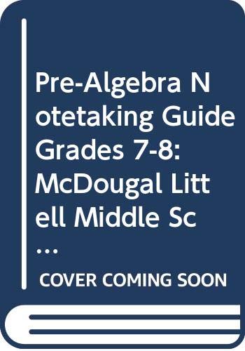 Imagen de archivo de Mcdougal Littell Middle School Math Virginia: Notetaking Guide, Student Pre-Algebra ; 9780618604135 ; 0618604138 a la venta por APlus Textbooks