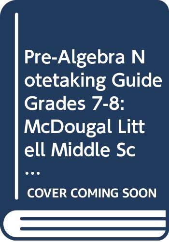 Stock image for McDougal Littell Middle School Math Virginia: Notetaking Guide, Student Pre-Algebra for sale by Wonder Book