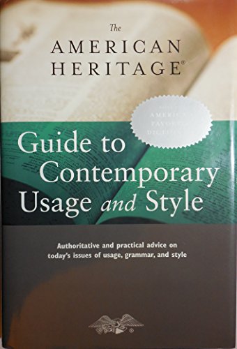 Stock image for The American Heritage Guide to Contemporary Usage And Style for sale by Hafa Adai Books