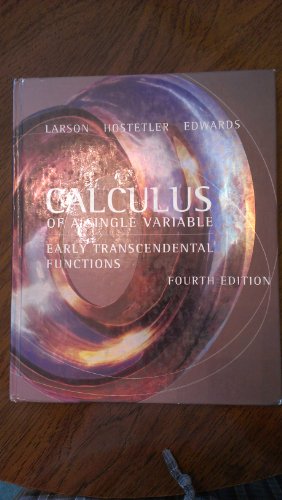 9780618606252: Calculus of a Single Variable: Early Transcendental Functions