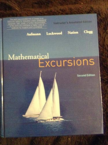 Stock image for Mathematical Excursions: Instructor's Annotated Edition (2nd Edition) for sale by BooksRun