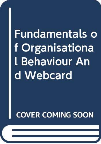 Fundamentals of Organisational Behaviour And Webcard (9780618610372) by Terry Griffin