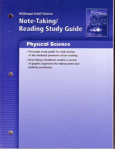 9780618615605: McDougal Littell Science: Physical Science: Note-Taking / Reading Study Guide (Middle School Science)