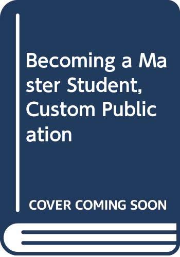 Becoming a Master Student, Custom Publication (9780618624997) by Ellis, Dave