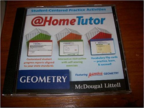 Beispielbild fr Geometry, Grades 9-12 At-home Tutor: Mcdougal Littell High School Math (Holt McDougal Larson Geometry) zum Verkauf von SecondSale