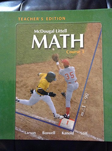 9780618638222: McDougal Littell Math Course 3: Teacher's Edition 2007