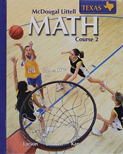 9780618638284: McDougal Littell MATH COURSE 2 ,Texas, Student Edition