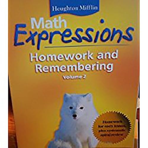 9780618641192: Math Expressions: Hmewk&rembr Consm L4 V2: Houghton Mifflin Math Expressions (Children's Math World 2005)