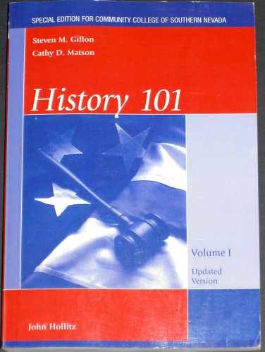 Imagen de archivo de History Volume 1 (101), Special Edition for Community College of Southern Nevada a la venta por HPB-Red