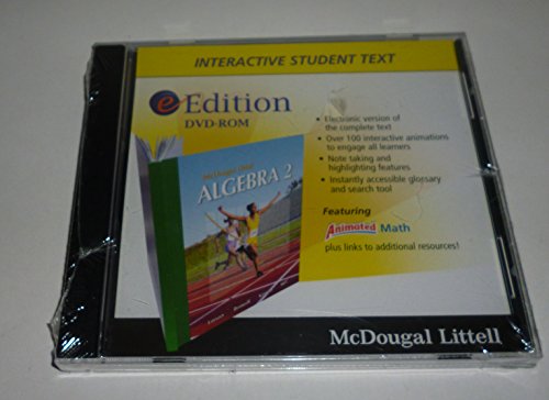 9780618656028: Holt McDougal Larson Algebra 2: Eedition CD-ROM Algebra 2 2007