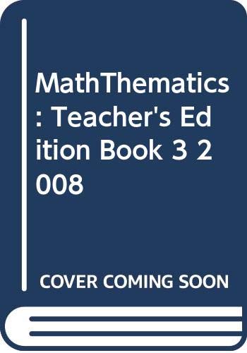 Beispielbild fr McDougal Littell Math Thematics Book 3, Teacher's Edition zum Verkauf von Allied Book Company Inc.