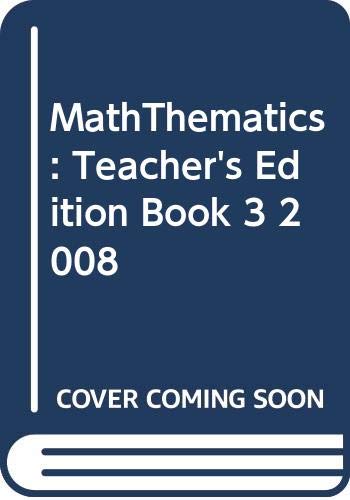 Imagen de archivo de McDougal Littell Math Thematics Book 3, Teacher's Edition a la venta por Allied Book Company Inc.
