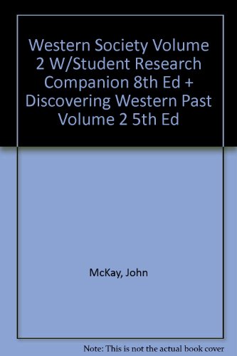 WEST V2 8E+WIESNER V2 5E (9780618660032) by McKay, John P.