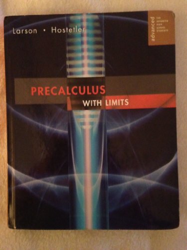 Stock image for Precalculus With Limits. Advanced. For Advanced High School Students. for sale by HPB-Red