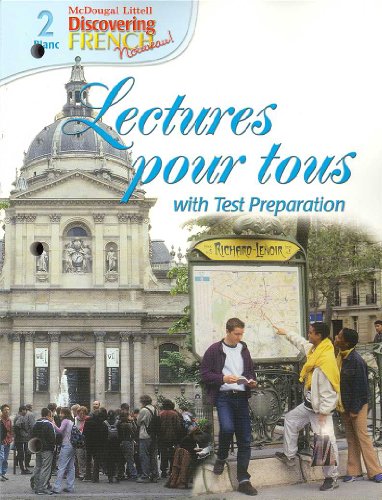 Beispielbild fr Lectures Pour Tous with Test Preparation: Discovering French Nouveau! 2 Blanc zum Verkauf von Small World Books