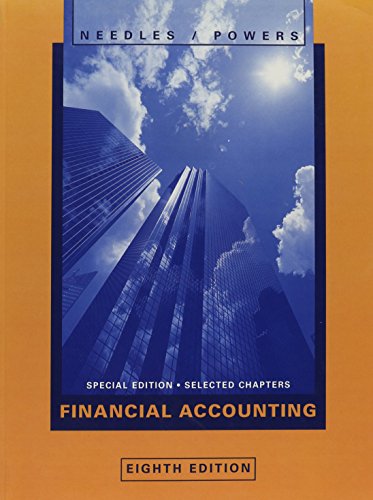 Imagen de archivo de Financial Accounting, Custom Publication a la venta por Better World Books