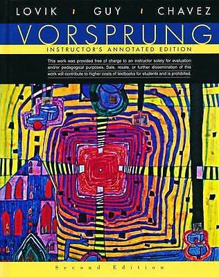 Beispielbild fr Vorsprung: A Communicative Introduction to German Language and Culture, Instructor's Annotated 2nd Edition zum Verkauf von BooksRun