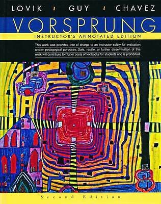 Stock image for Vorsprung: A Communicative Introduction to German Language and Culture, Instructors Annotated 2nd Edition for sale by Blue Vase Books