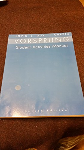 Stock image for SAM for Loviks Vorsprung: A Communicative Introduction to German Language and Culture for sale by Solr Books