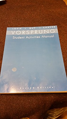 Stock image for SAM for Lovik?s Vorsprung: A Communicative Introduction to German Language and Culture for sale by SGS Trading Inc