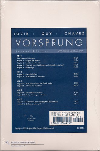 Stock image for Audio CD Program for Lovik's Vorsprung: A Communicative Introduction to German Language and Culture (German and English Edition) for sale by SecondSale