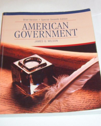 9780618676415: American Government Brief Version Special 7th Edition