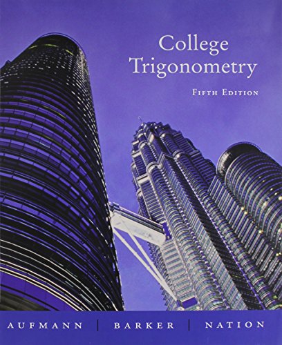 College Trigonometry + Mathspace Cd 5th Ed (9780618688074) by Aufmann, Richard N.