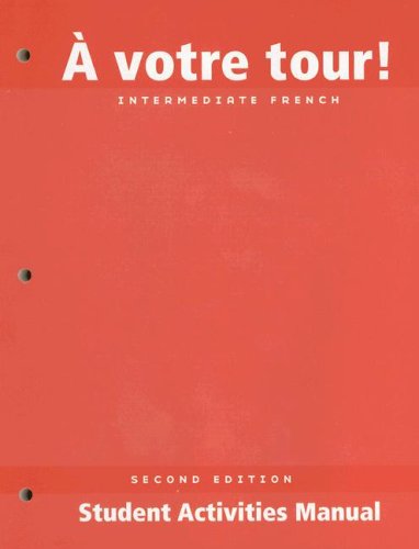 Imagen de archivo de Votre Tour Student Activities: Student Activities Manual (French Edition) a la venta por SecondSale