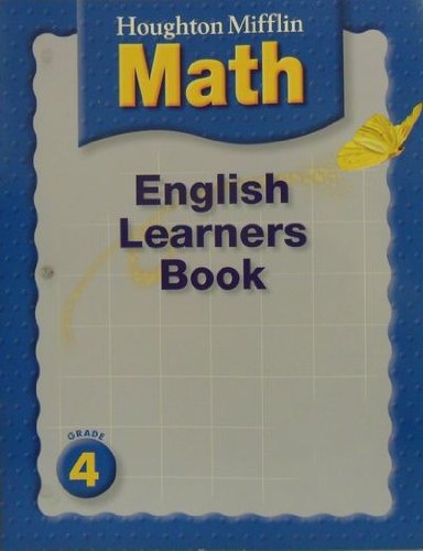 Beispielbild fr English Learners Book, Grade 4 (Houghton Mifflin Math) zum Verkauf von Better World Books