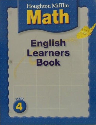 Imagen de archivo de English Learners Book, Grade 4 (Houghton Mifflin Math) a la venta por Better World Books