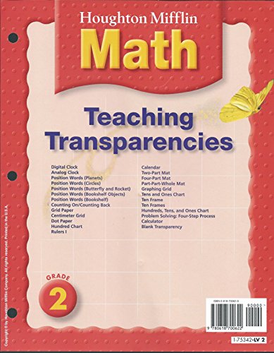 Stock image for Houghton Mifflin Math: Teaching Transparencies Lv 2 for sale by Booksavers of MD