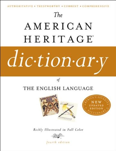 9780618701728: American Heritage Dictionary of the English Language, Fourth Edition