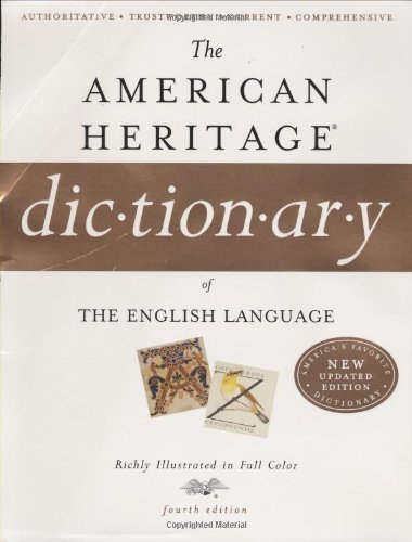 Stock image for American Heritage Dictionary of the English Language, Fourth Edition for sale by bookdown