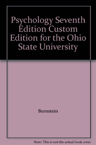 Beispielbild fr Psychology Seventh Edition 7th Special Edition for the Ohio State University zum Verkauf von Better World Books
