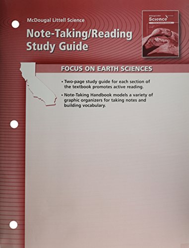 Imagen de archivo de Note-Taking / Reading Study Guide, Focus On Earth Sciences ; 9780618708208 ; 0618708200 a la venta por APlus Textbooks