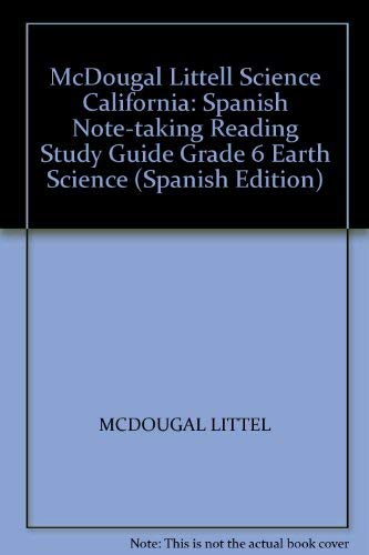 Spanish Note-taking Reading Study Guide Grade 6: Earth Science (Spanish Edition) (9780618708239) by ML