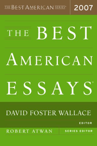 Beispielbild fr The Best American Essays 2007 zum Verkauf von Better World Books