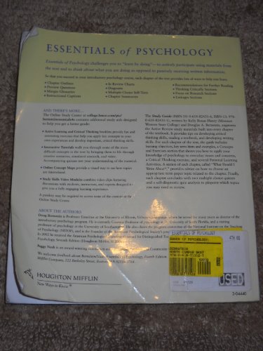 Imagen de archivo de Essentials of Psychology a la venta por BookHolders