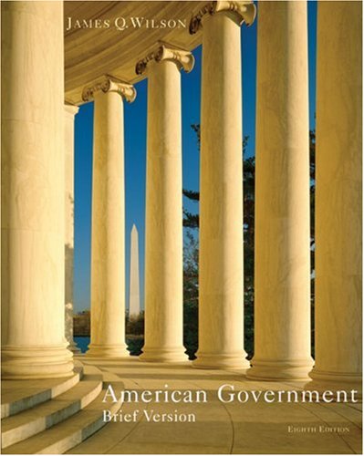Imagen de archivo de American Government : Institutions and Policies a la venta por Better World Books