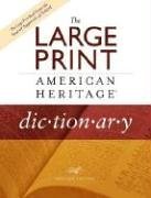 9780618714858: The Large Print American Heritage Dictionary