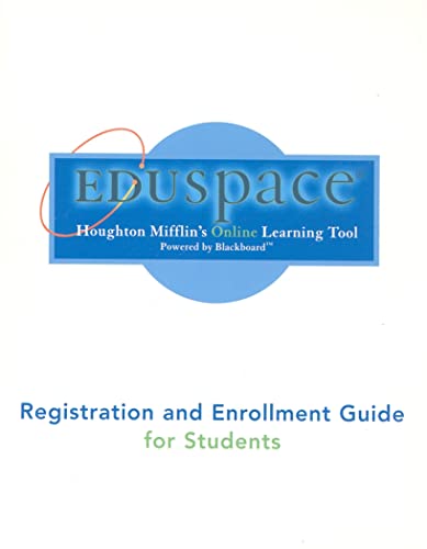 Eduspace Registration and Enrollment Guide for Students (9780618721610) by [???]