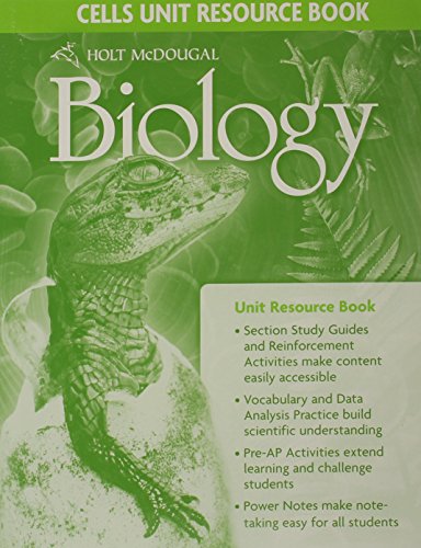 9780618725236: Holt McDougal Biology: Unit Resource Book Cells