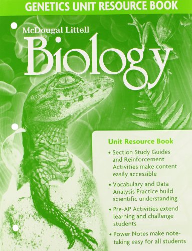 9780618725243: McDougal Littell Biology: Unit Resource Book Genetics