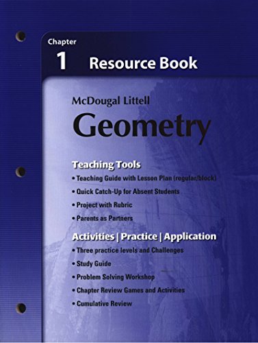 9780618734290: Holt McDougal Larson Geometry: Resource Book: Chapter 1