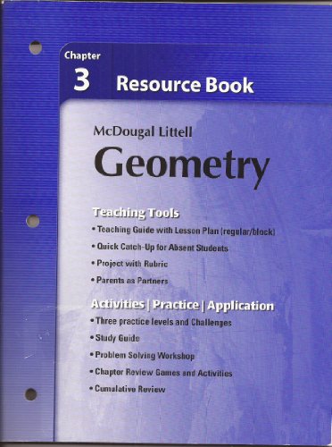 Stock image for Holt McDougal Larson Geometry: Resource Book: Chapter 3 for sale by ShowMe D Books