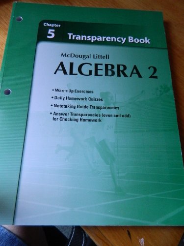 Stock image for Holt McDougal Larson Algebra 2: Transparency Book: Chapter 5 Algebra 2 for sale by ThriftBooks-Atlanta