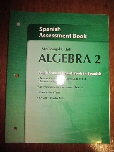 Beispielbild fr McDougal Littell Algebra 2 Assessment Book zum Verkauf von BooksRun